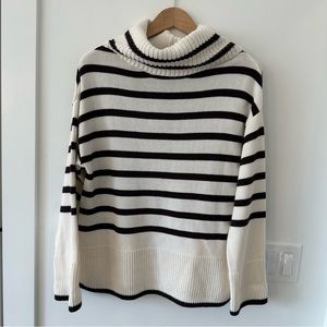 OLSEN small striped turtleneck sweater
